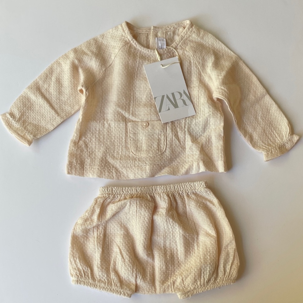 Soft muted salmon pink Zara Outfit (56cm)